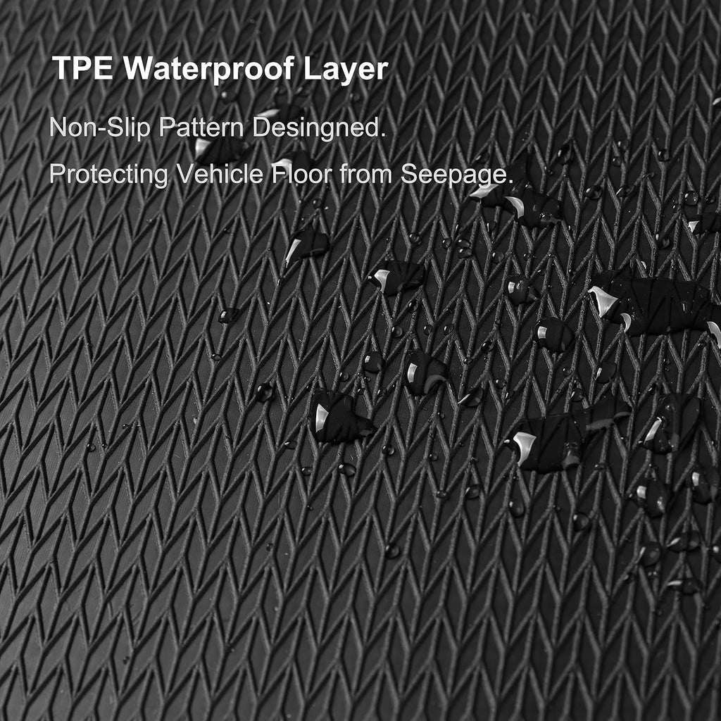 WENNEBIRD Superior Carpet Floor Mats for 2020-2025 Tesla Model Y, 0.6-Inch Ultra-Thick, Noise-Reducing, All-Weather Waterproof Anti-Slip – 3-Pc Set