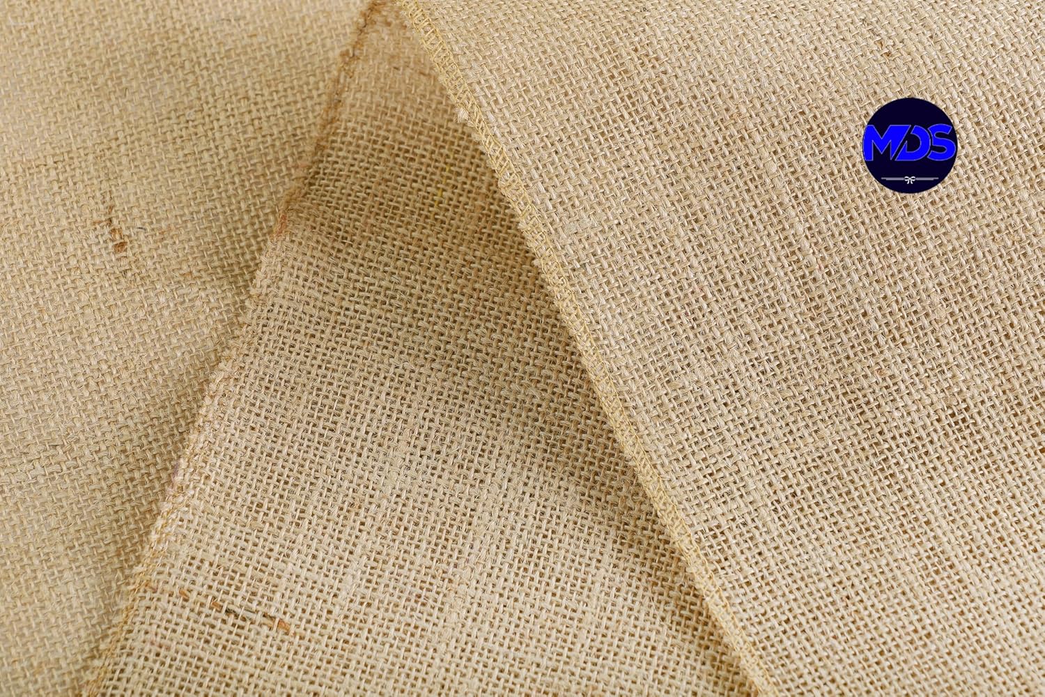 MDS Pack of 5 Wedding Burlap Table Runners 12 Inches x 50 Yards Long Roll for Farmhouse-Style, Woven Jute Fabric Placemats or Centerpieces and Rustic Home Decor for Outdoor Tables - Natural