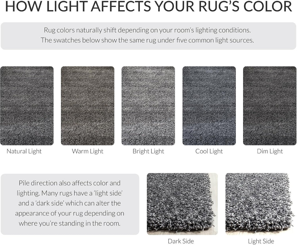 SAFAVIEH California Shag Collection Runner Rug - 2'3' x 19', Dark Grey, Non-Shedding & Easy to Clean, Ultra Plush Thick Pile, Ideal for Hallway, Foyer, Entryway, Bedroom (SG151-8484)
