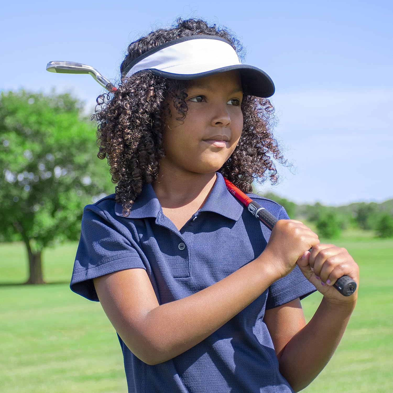 PGA Tour Youth Golf Club Set – Ages 3-5 (3'6'-4'1') and 5-8 (4'1' - 4'8') Right and Left Handed Beginner Junior Golf Clubs with Lightweight Golf Bag, Mallet Putter, Driver by Golfgen