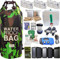 Pre-Packed Hurricane Kit - Comprehensive Hurricane Preparedness Items - Essential Hurricane Supplies - Complete Hurricane Supply List in a Waterproof Bag for 2 People