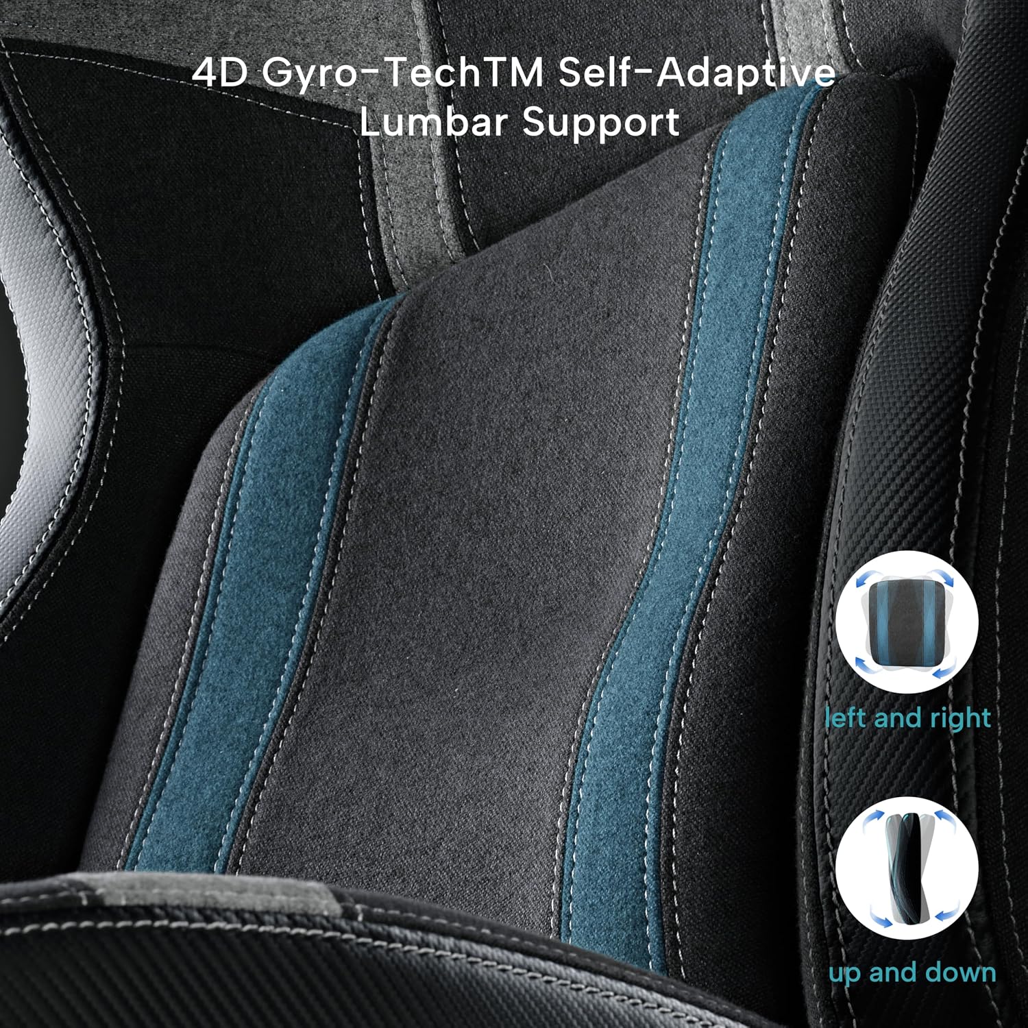 EUREKA ERGONOMIC Gaming Chair GC08, Computer Gamer Chair with Lumbar Support, Ergonomic Gamer Chairs with 4.3in Thicken Seat Cushion, Racing Style Gaming Chairs for Adults, Blue