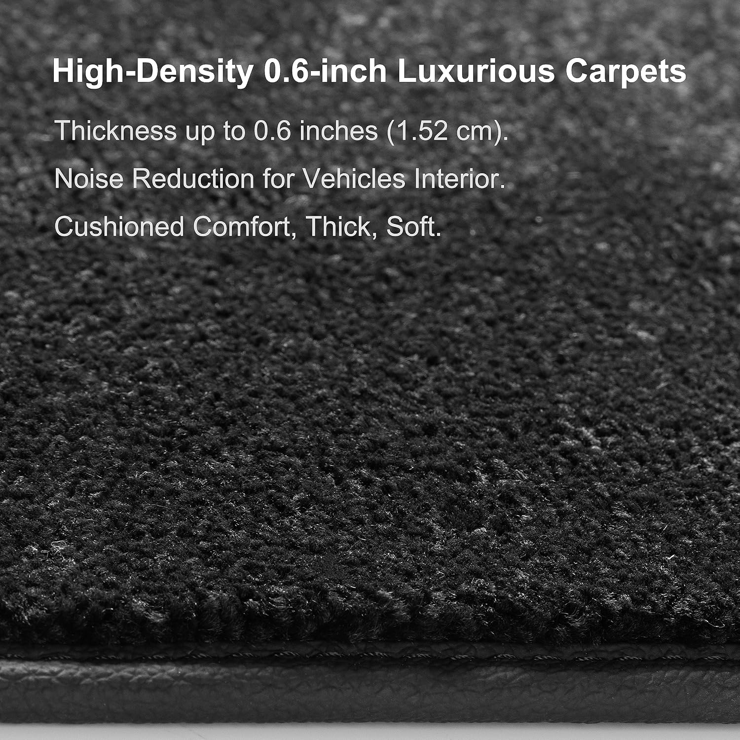 WENNEBIRD Superior Carpet Front Row Floor Mat for 2019-2026 Mercedes-Benz Sprinter (Without Center Heat Vent), 0.6-Inch Ultra-Thick, Noise-Reducing, All-Weather Waterproof Anti-Slip – 1-Pc