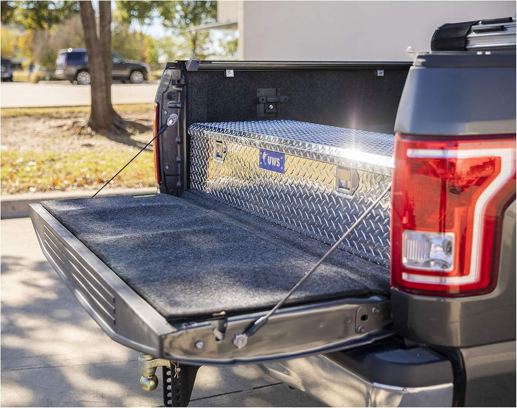UWS EC20081 58-Inch Heavy-Wall Aluminum 5th Wheel Truck Bed Tool Box, RigidCore Lid