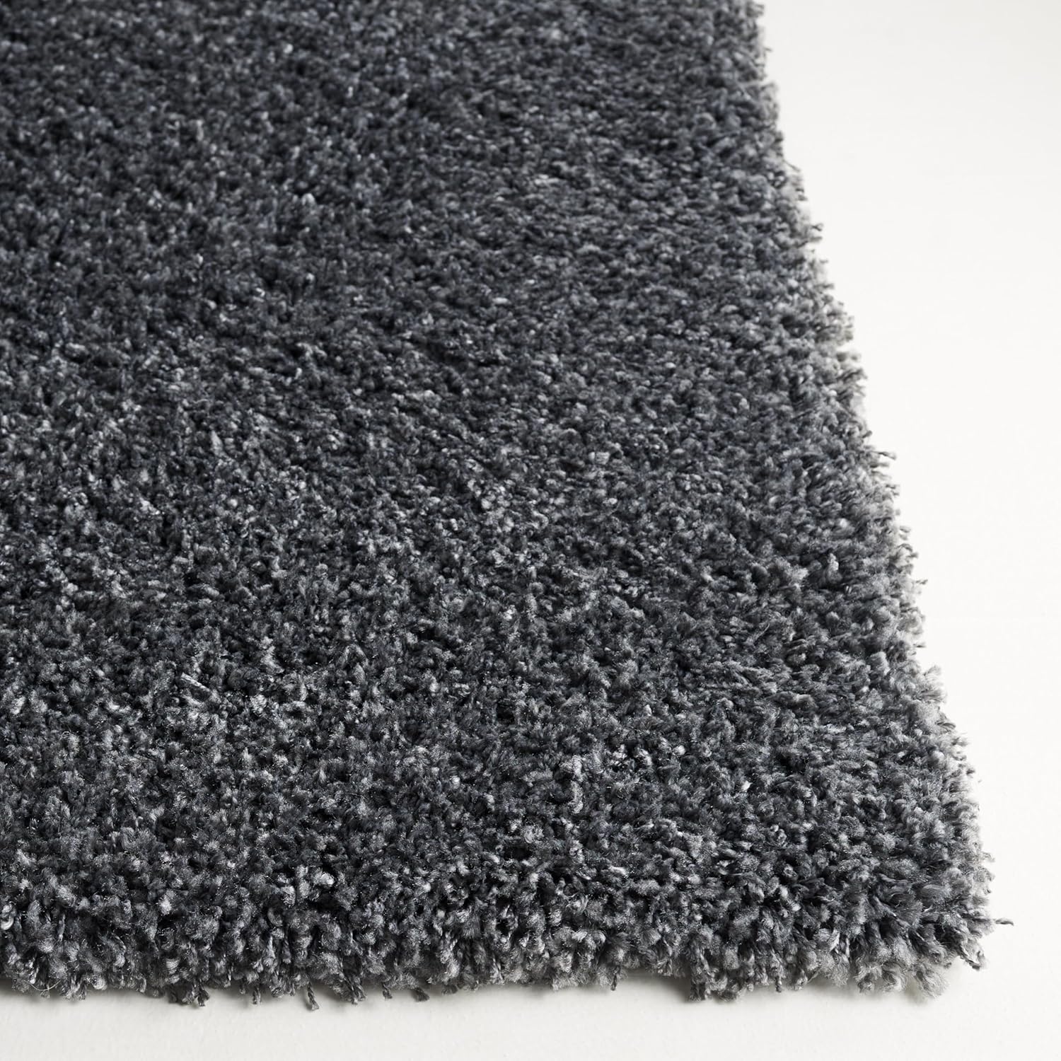 SAFAVIEH California Shag Collection Runner Rug - 2'3' x 19', Dark Grey, Non-Shedding & Easy to Clean, Ultra Plush Thick Pile, Ideal for Hallway, Foyer, Entryway, Bedroom (SG151-8484)