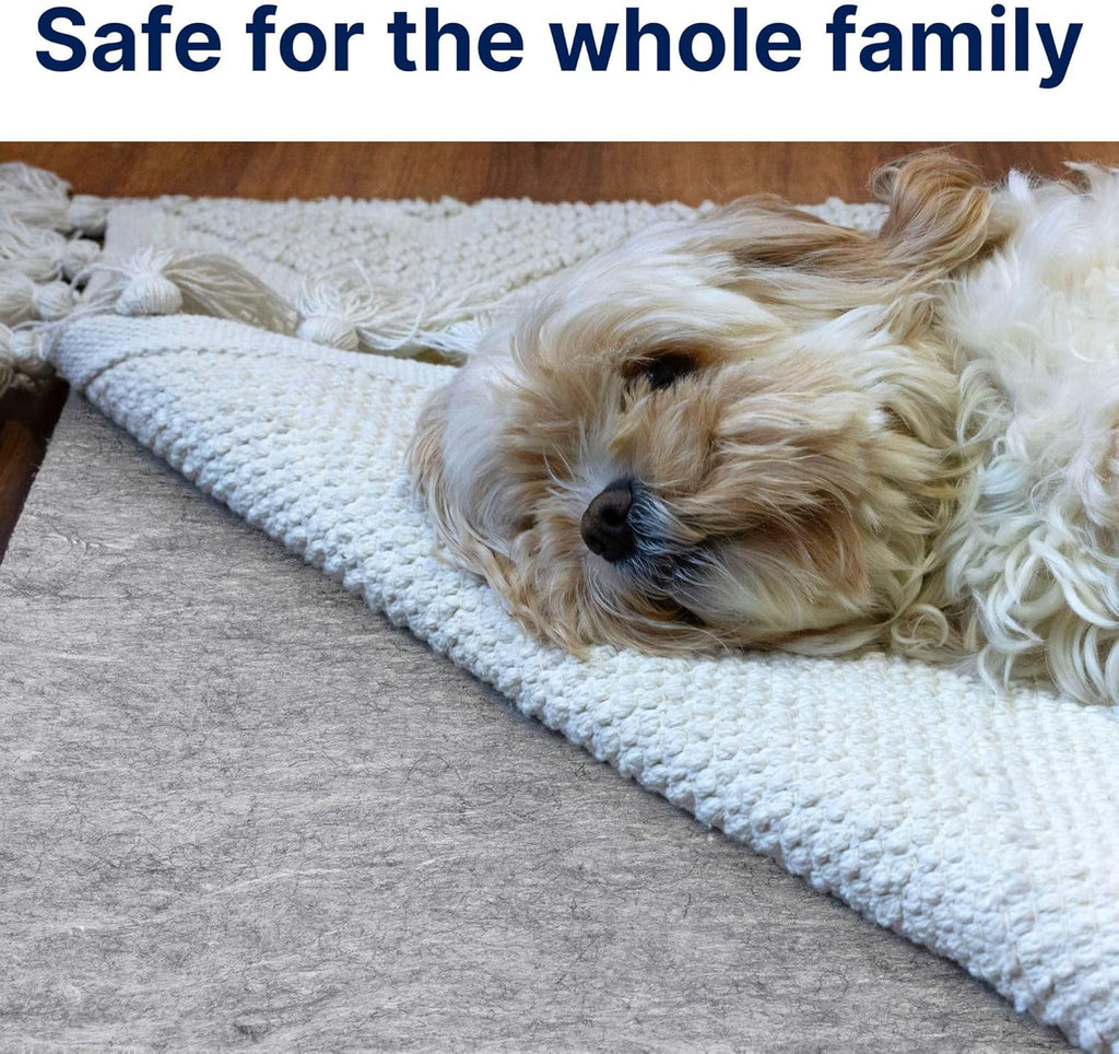 RUGPADUSA - Basics - 9'x13' - 1/4' Thick - 100% Felt - Protective Cushioning Rug Pad - Safe for All Floors and Finishes Including Hardwoods