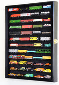 sfDisplay.com,LLC. 12 Shelves N Scale Train Model Trains Display Case Cabinet Wall Rack w/ 98% UV Lockable