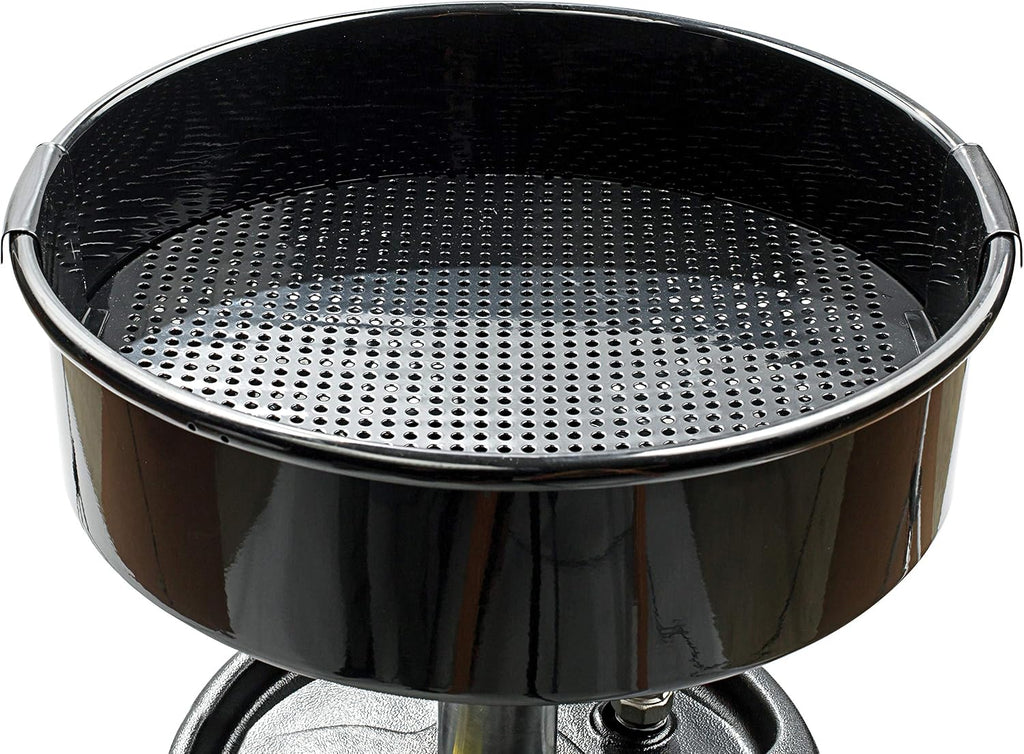 JohnDow Industries JDI-27DC 27 Self-Evacuating Portable Oil Drain, 16 inch Diameter Centered Funnel, Adjustable Funnel Height of 45 in. to 70 in. with Molded in Tool Tray for Oil Filters and Tools
