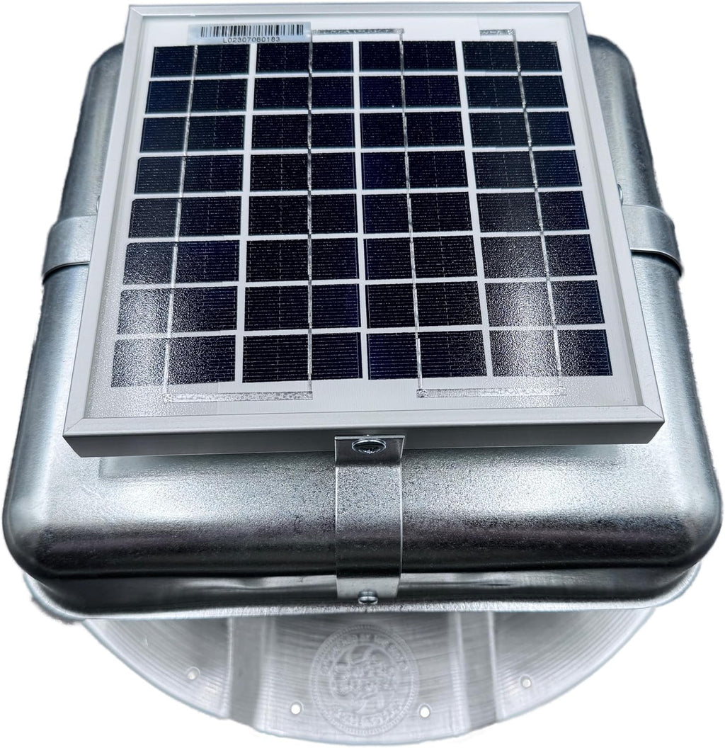 Solar RoofBlaster for 3.5' Ribbed Conex Shipping Container (Galvanized)