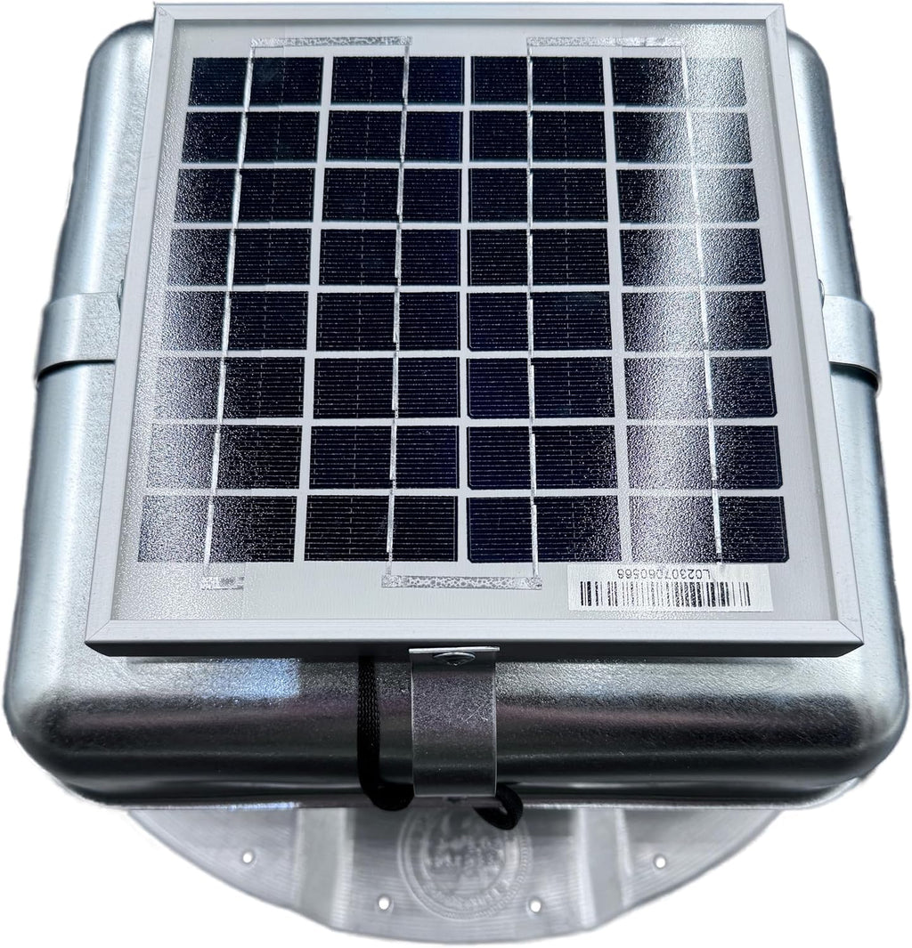 Solar RoofBlaster for 3.5' Ribbed Conex Shipping Container (Galvanized)