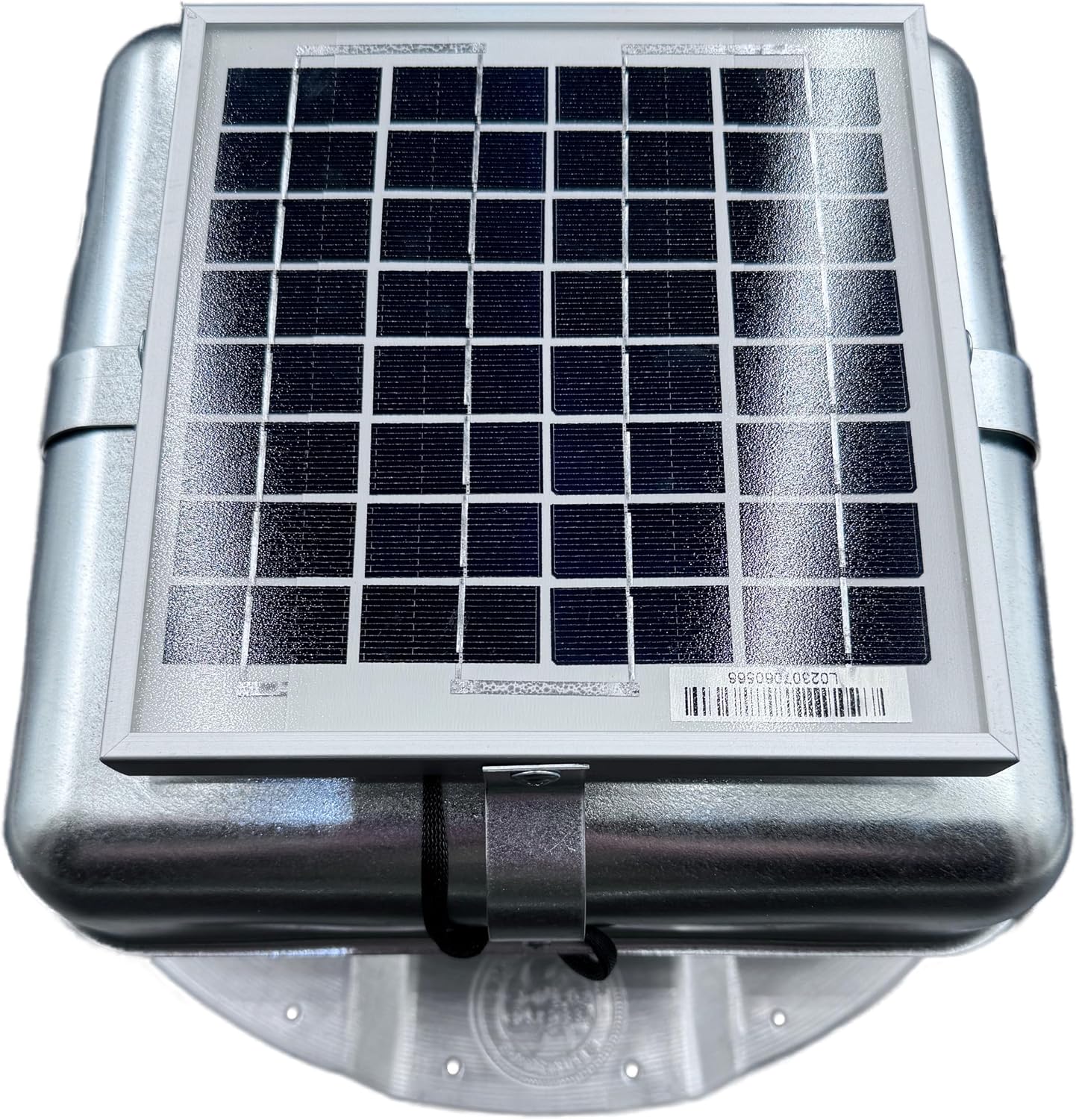 Solar RoofBlaster for 3.5' Ribbed Conex Shipping Container (Galvanized)