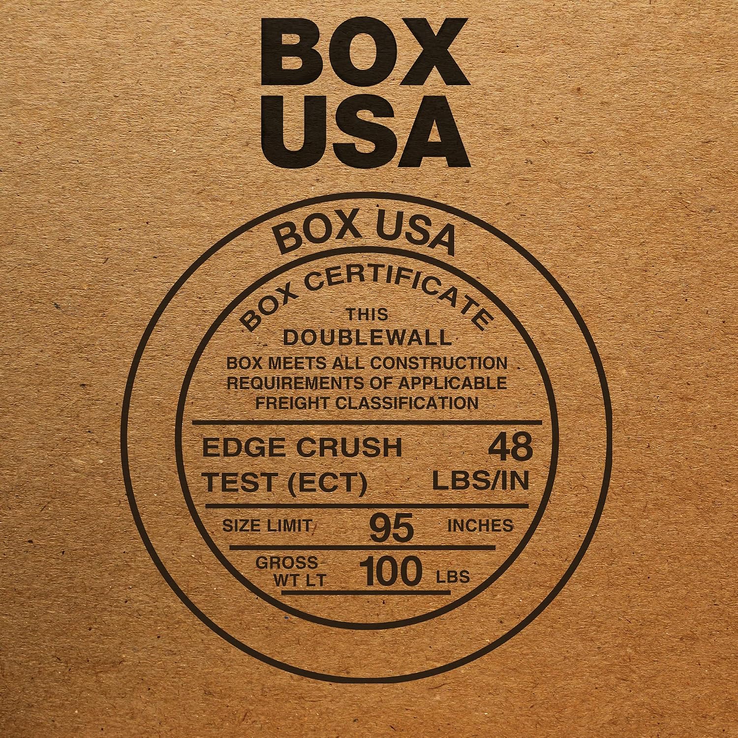 Box USA 10 Pack of Heavy-Duty Double Wall Corrugated Cardboard Boxes, 22' L x 22' W x 12' H, Kraft, Shipping, Packing and Moving