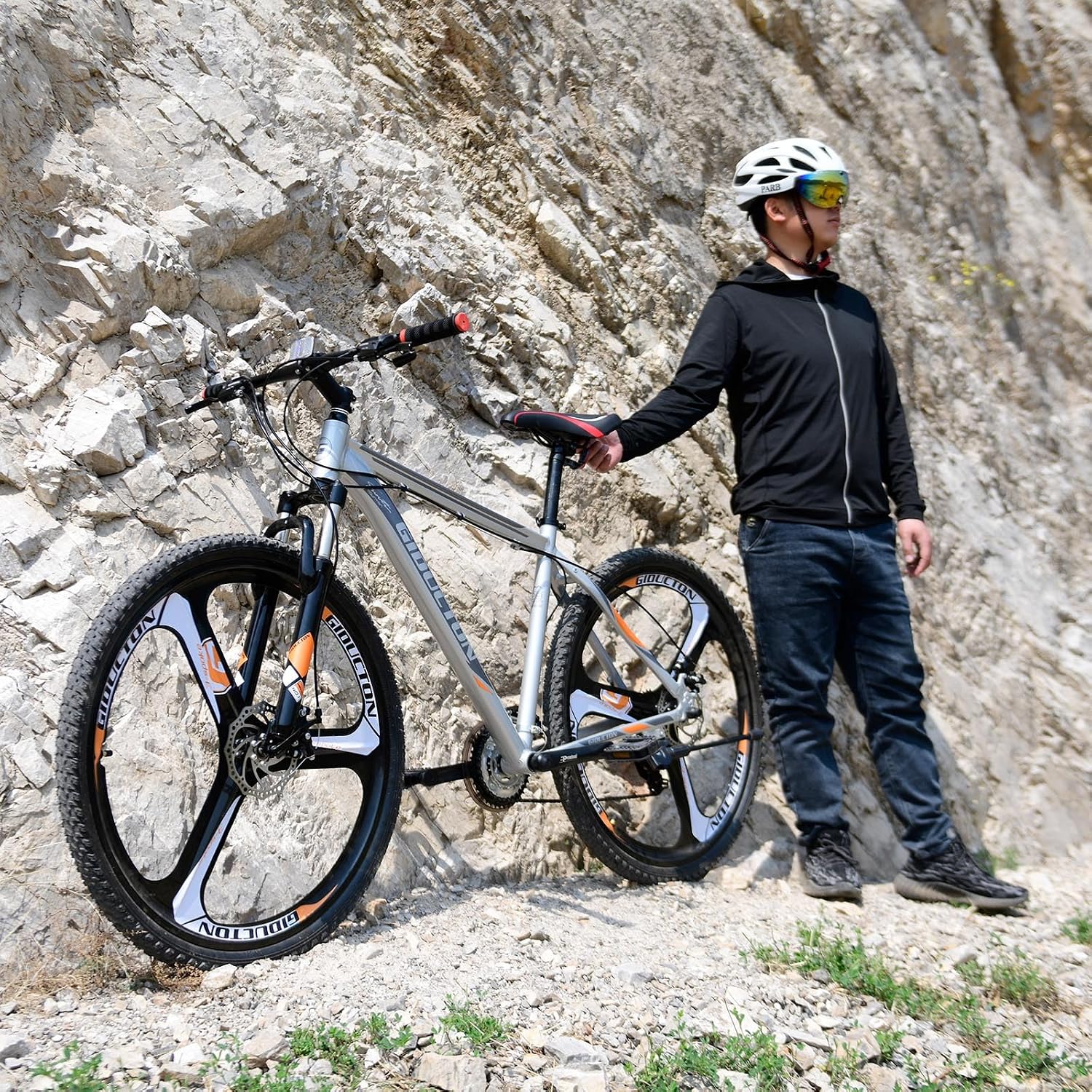 EUROBIKE 29' /27.5' Mountain Bike，29' Men Mountain Bike, Lightweight Aluminum Frame,Front Suspension Daul Disc Brakes 21 Speed Bicycles for Mens Bikes Mountain Bike for Adults