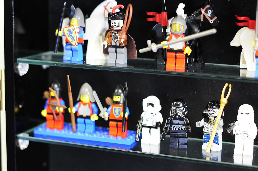 sfDisplay.com,LLC. Large Lego Men Minifigures/Star Wars/Disney/Minature Figurines Display Case Cabinet w/Adjustable Shelves