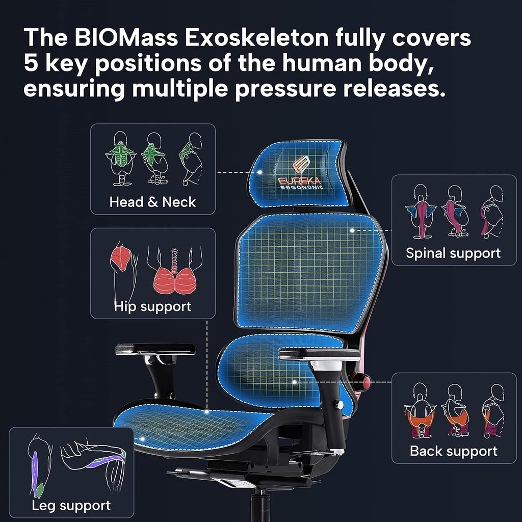 EUREKA ERGONOMIC Gaming Chairs for Adults GC05, Gamer Chair with Lumbar Support, Gaming Chair with 4D Armrests, Ergonomic Gaming Chairs with Adjustable Headrest, Red