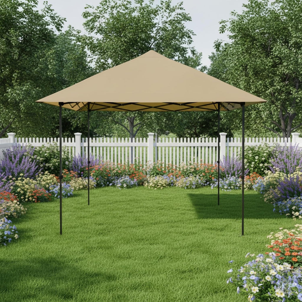 Garden Winds Reinforced RipLock 350 Replacement Canopy Top Cover Compatible with Coleman Light and Fast, Oasis, and Oasis Lite 10' X 10' Tent Models 2000029928, 2157500, 2157495 - Beige