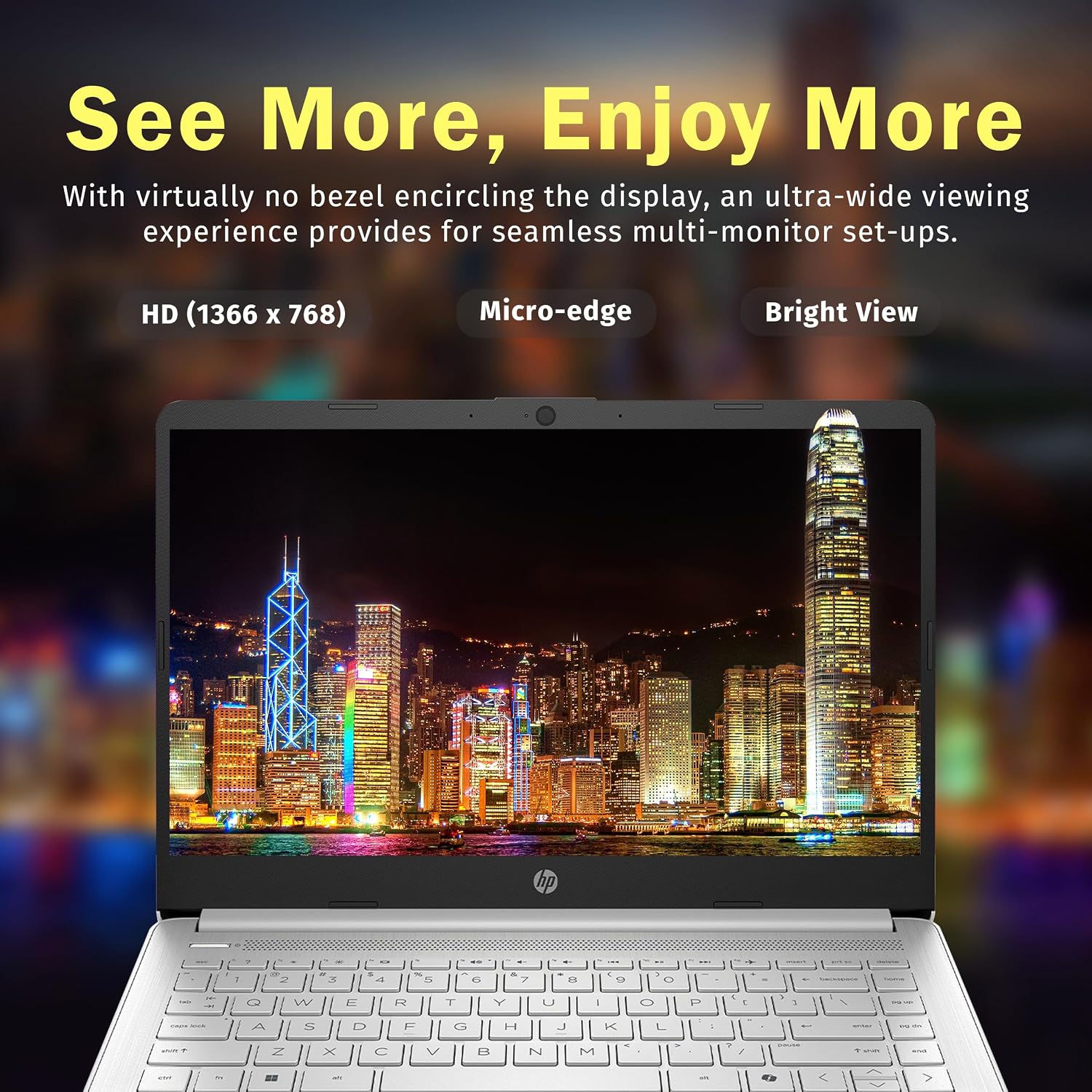 HP Stream 14' HD Laptop, Intel Processor N150, 4GB RAM, 128GB UFS, Intel Graphics, Webcam, Wi-Fi 6, Copilot, Fast Charge, Windows 11, Silver (Renewed)