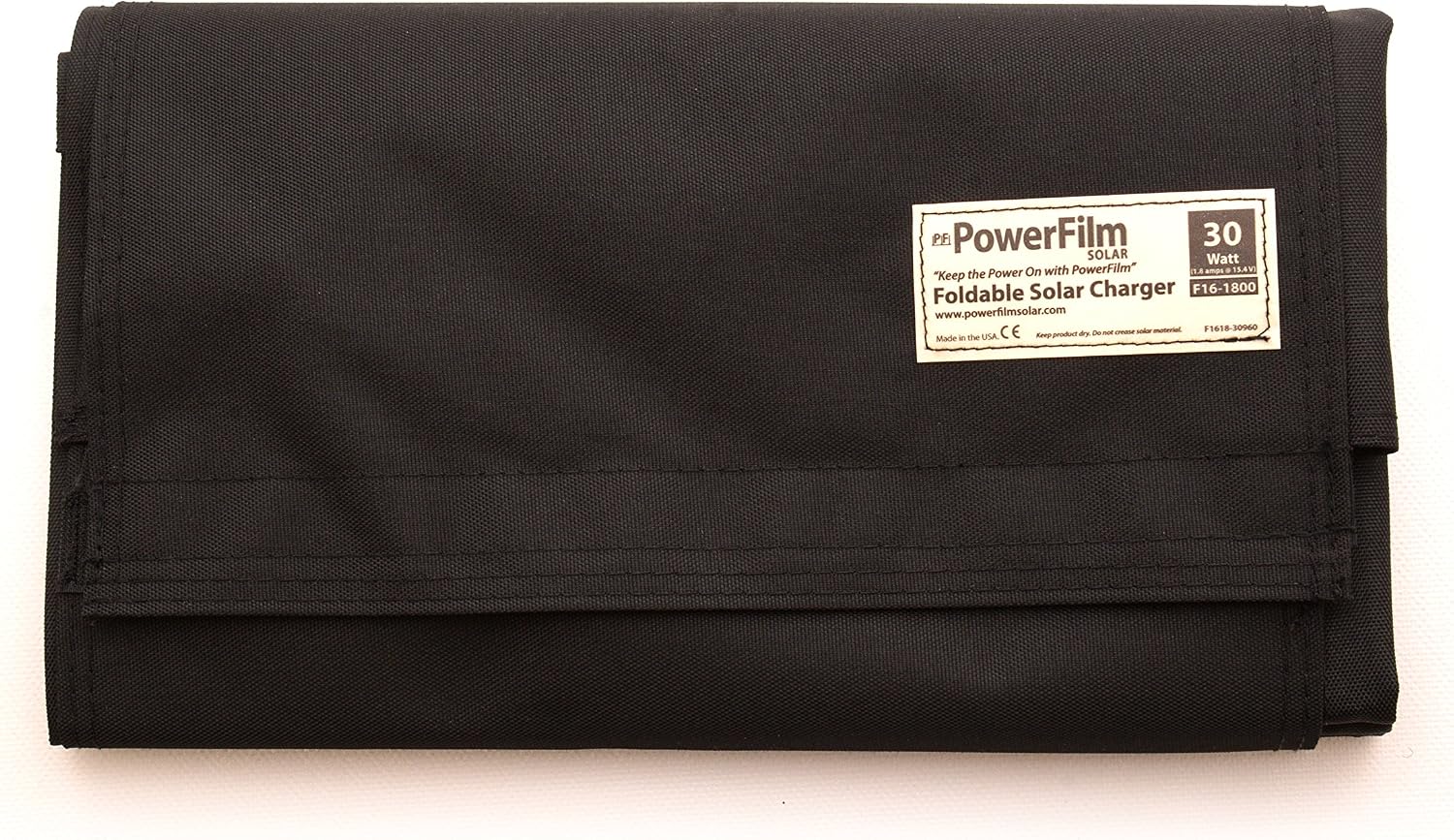 30W Foldable Solar Panel (F16-1800) Black