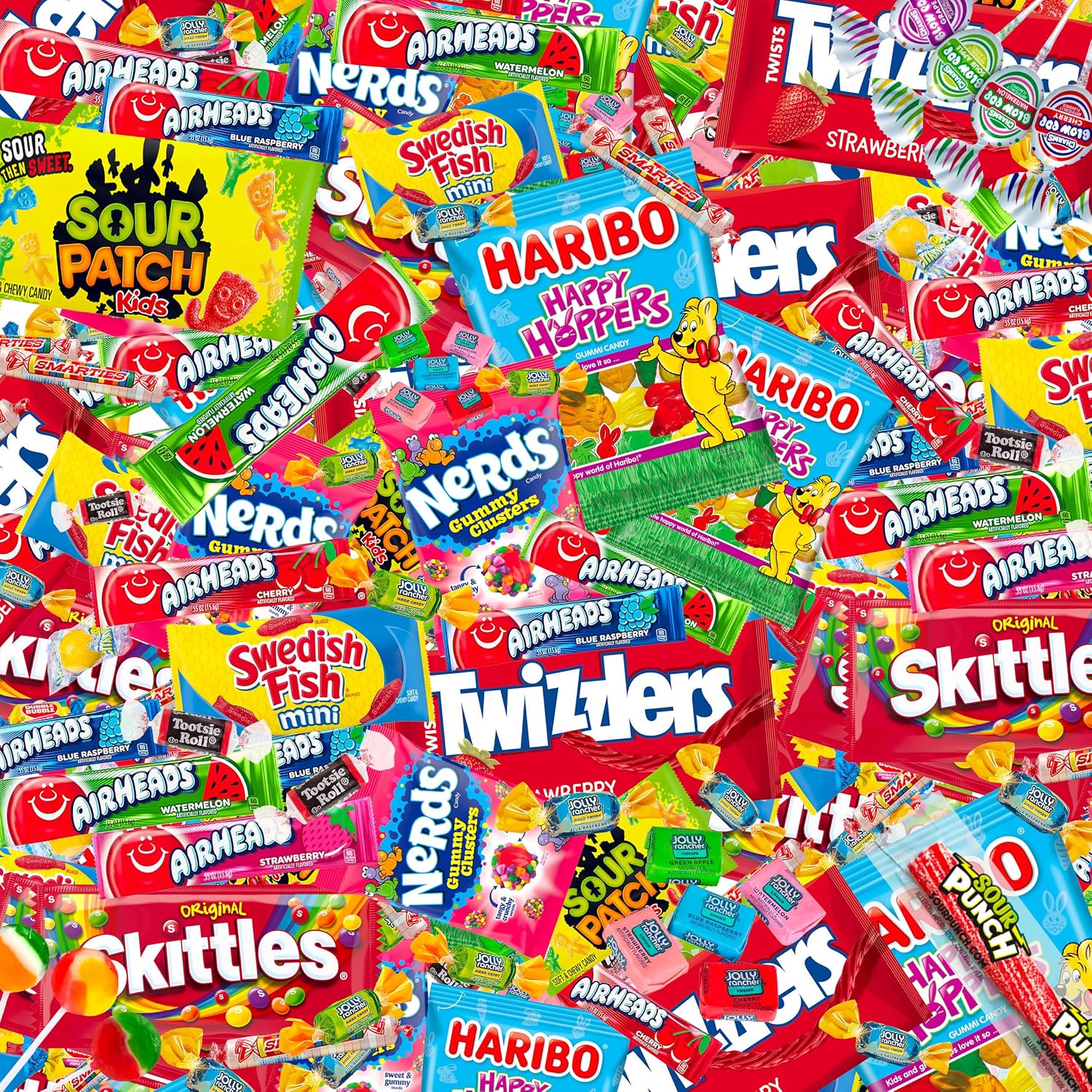 Bulk Candy Variety Pack - 20 lb - Bulk Individually Wrapped Candy- Candies - Trick Or Treat Candies - Piñata Filler Stuffers - Pinata CandyStuffers - Party Favors - July 4th