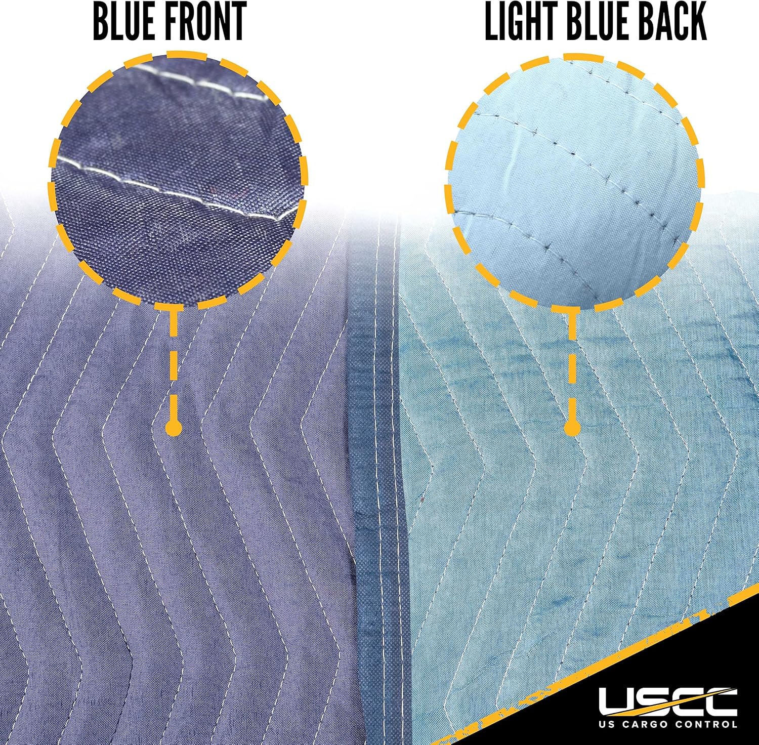 US Cargo Control 85 lb/Dozen, 80'x72' Large Heavy Duty Moving Blanket, MBMEGA85 Mega Mover, 24-Pack