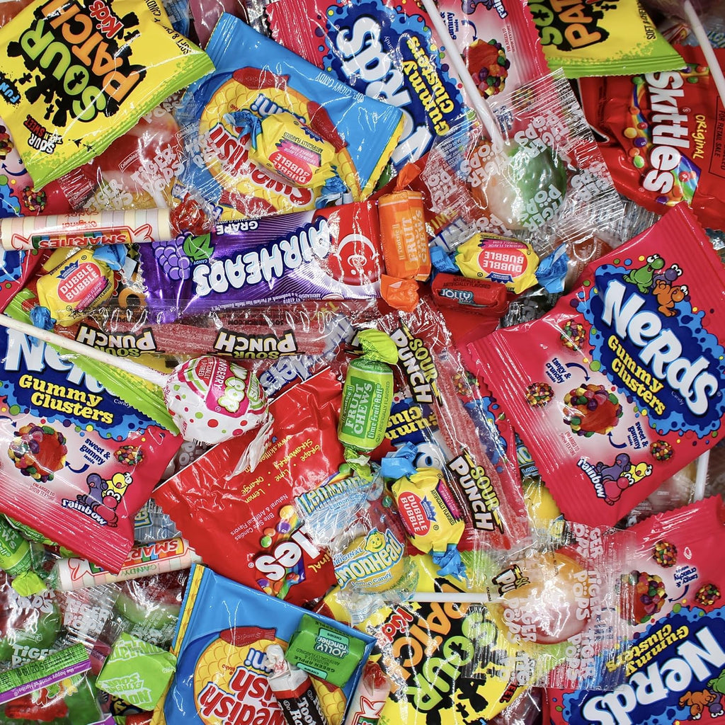 Bulk Candy Variety Pack - 20 lb - Bulk Individually Wrapped Candy- Candies - Trick Or Treat Candies - Piñata Filler Stuffers - Pinata CandyStuffers - Party Favors - July 4th