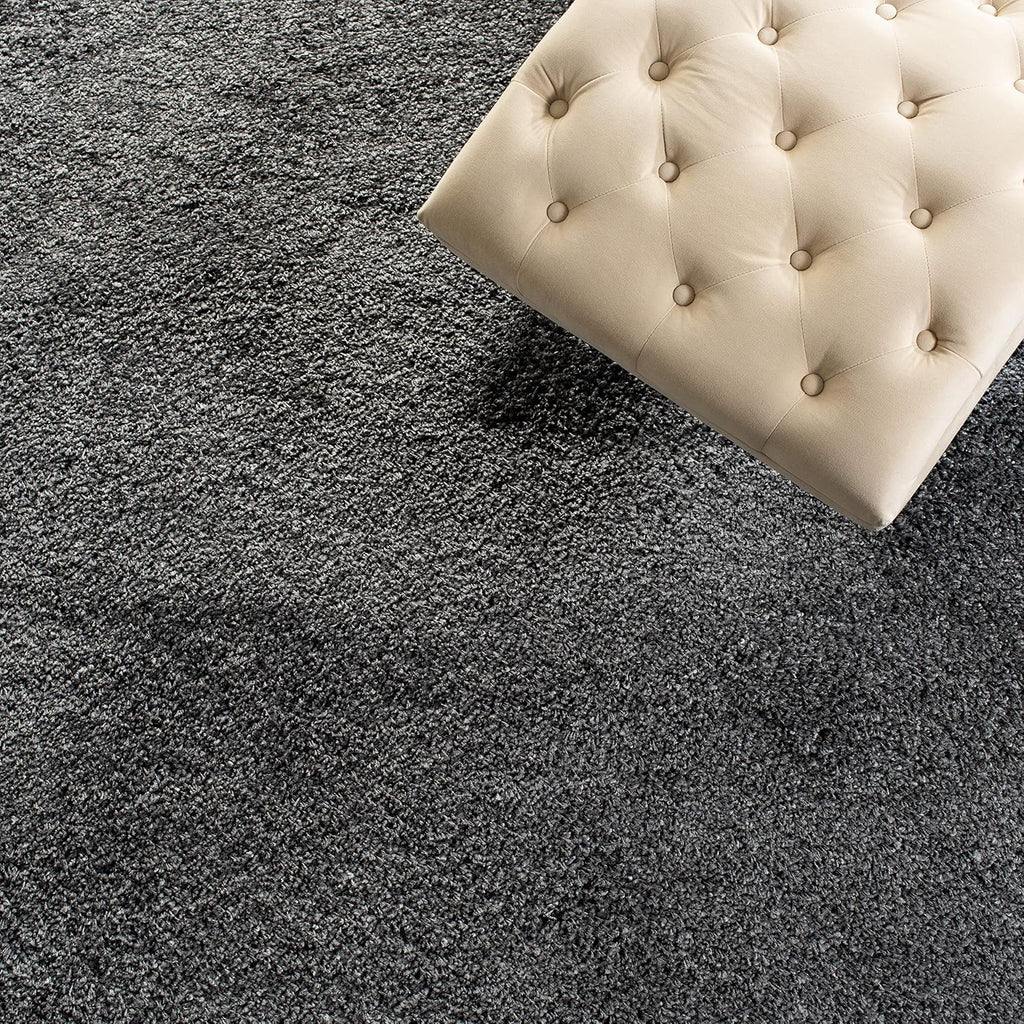 SAFAVIEH California Shag Collection Runner Rug - 2'3' x 19', Dark Grey, Non-Shedding & Easy to Clean, Ultra Plush Thick Pile, Ideal for Hallway, Foyer, Entryway, Bedroom (SG151-8484)