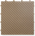 Big Floors DuraGrid Deck Tiles, Interlocking Outdoor Tiles for Patio, Self-Draining, UV-Resistant, Water-Resistant Modular Flooring, Easy Install, 24 Pack, Beige