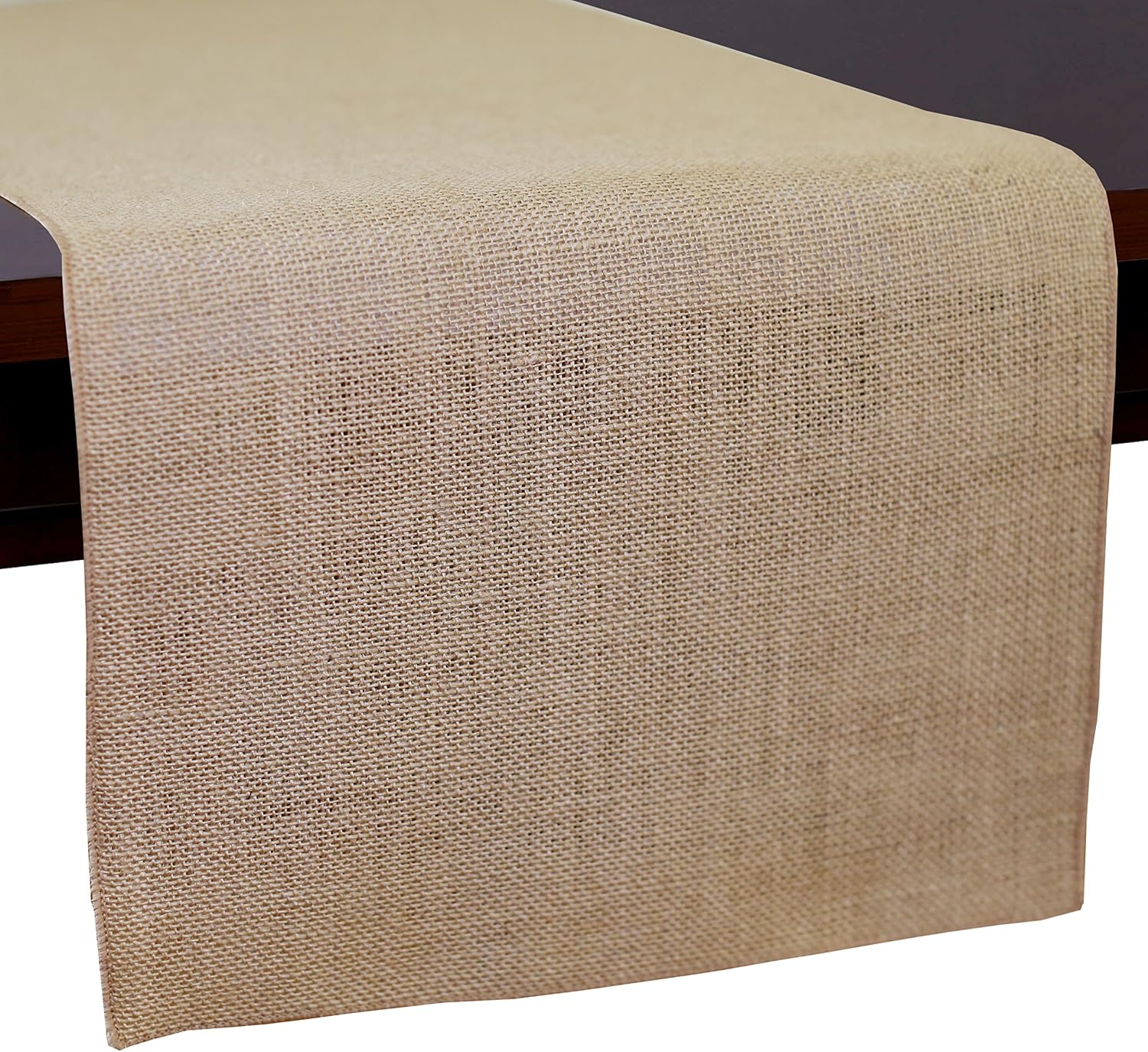 Ultimate Textile -12 Pack- Burlap 14 x 90-Inch Table Runner Natural