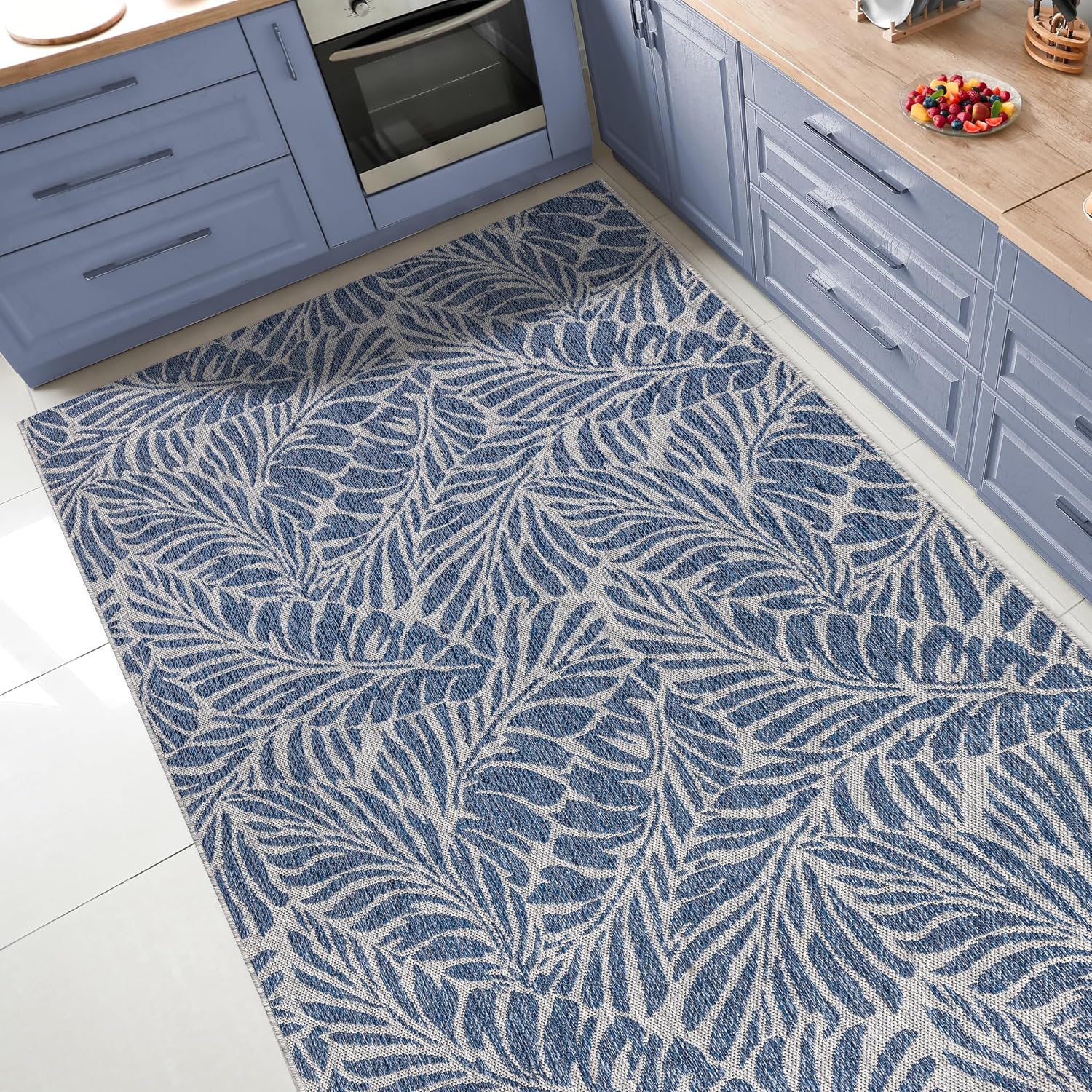 Keen Home Design Terrace Outdoor Area Rug - 12x15 Washable Indoor/Outdoor Rug for Patio, Kitchen, Balcony, Beach, Garden, Deck and Porch, Size: 12'x15'