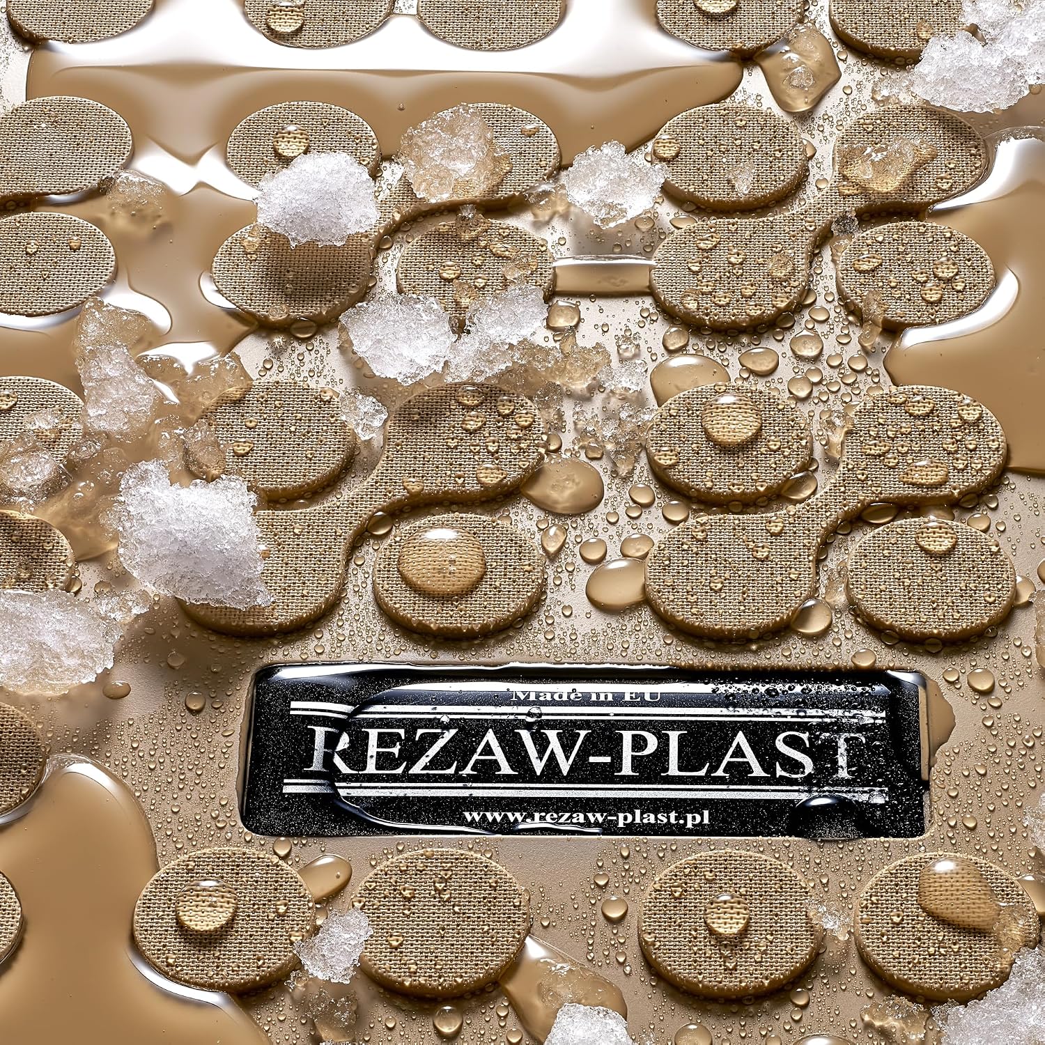 REZAW-PLAST Rubber Car Mats Compatible with 2004 2005 2006 2007 2008 2009 Lexus RX Floor Mats Tailored All Season Waterproof Custom Fit Beige